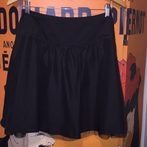Black skirt with peekaboo mesh lining size 2